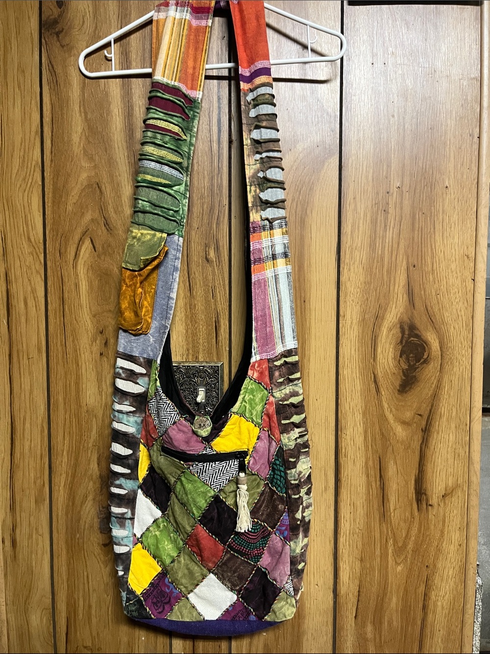 India Boutique Multicolor Patchwork Crossbody Bag